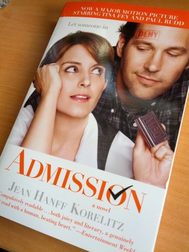TIna Fey and Paul Rudd star in the upcoming film "Admission." It is based on the 2009 novel of the same name