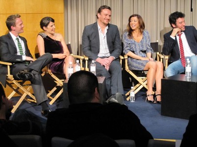 The cast of How I Met Your Mother doing a sit down interview at the Paley Centre.  