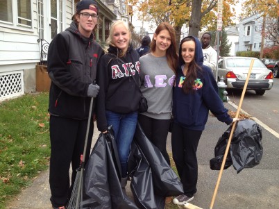 Students participating in last year’s Pine Hills cleanup day. Photo Credit:  Joe Bianchino