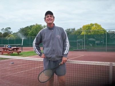 Albany Tennis Club Manager and Teaching Professional Larry Yakubowski at Ridgefield Park. Photo Credit: Mark Adam