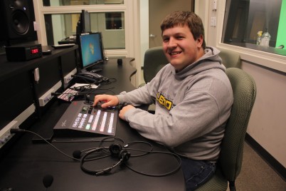 John Janitz will be graduating with his degree in communications at the end of the semester. (Photo Credit: Kelly Pfeister) 