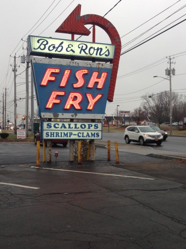 Outisde of Albany’s orignal famous Bob and Rob’s Fish Fry at 1007 Central Ave. Photo: Lolita Avila